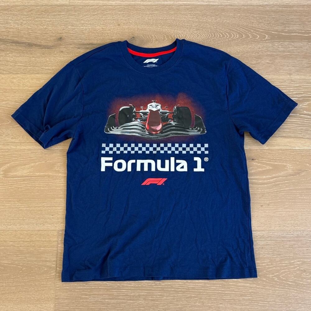 Aeropostale Formula 1 Relaxed Tee Race Winner Size M Blue
